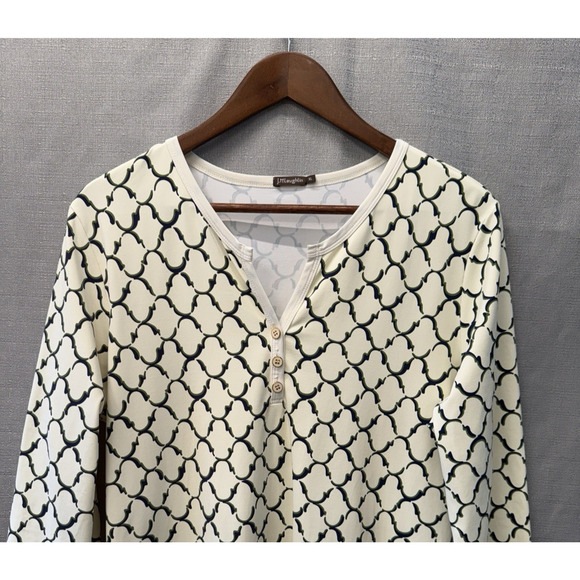 J. McLaughlin Midi Dress Womens Size XL Catalina Cloth Stretch Preppy Print - Picture 3 of 8